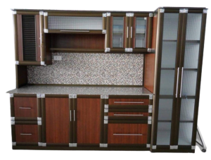 Ready-made kitchen cabinet set, aluminum