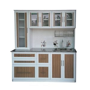 homefurnituer kitchen cabinet set in front of genuine
